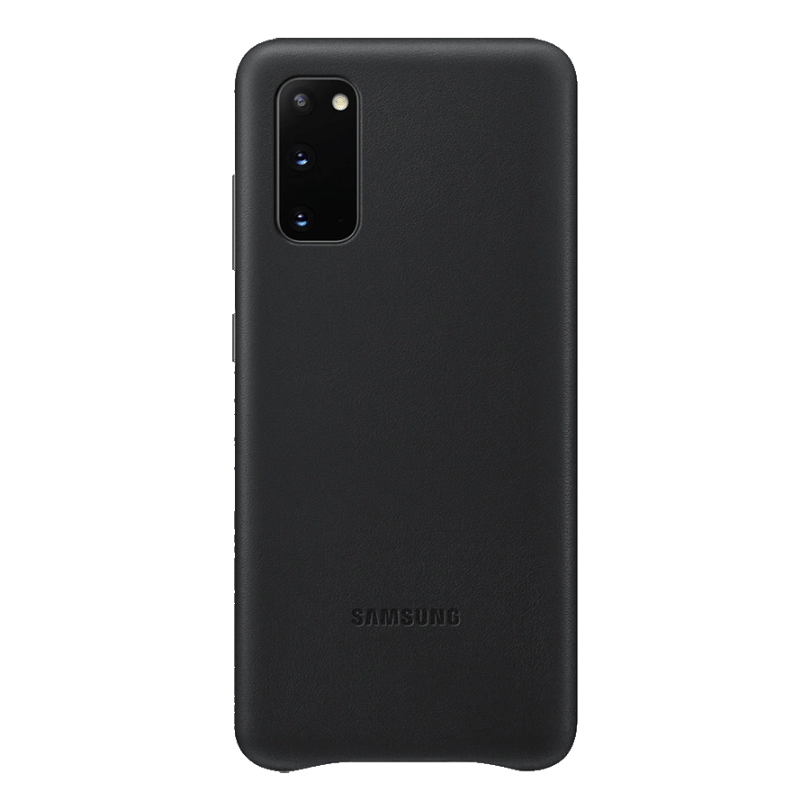 

Samsung Galaxy S20 Genuine Leather Back Case Cover (EF-VG980LBEGIN, Black), No color