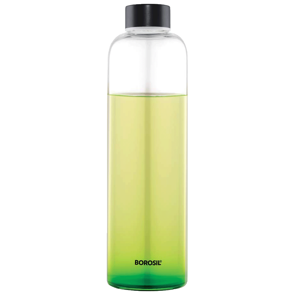 Borosil Slim Mouth 1 Litre Glass Bottle (IGLBTNM1000, Transparent)_1