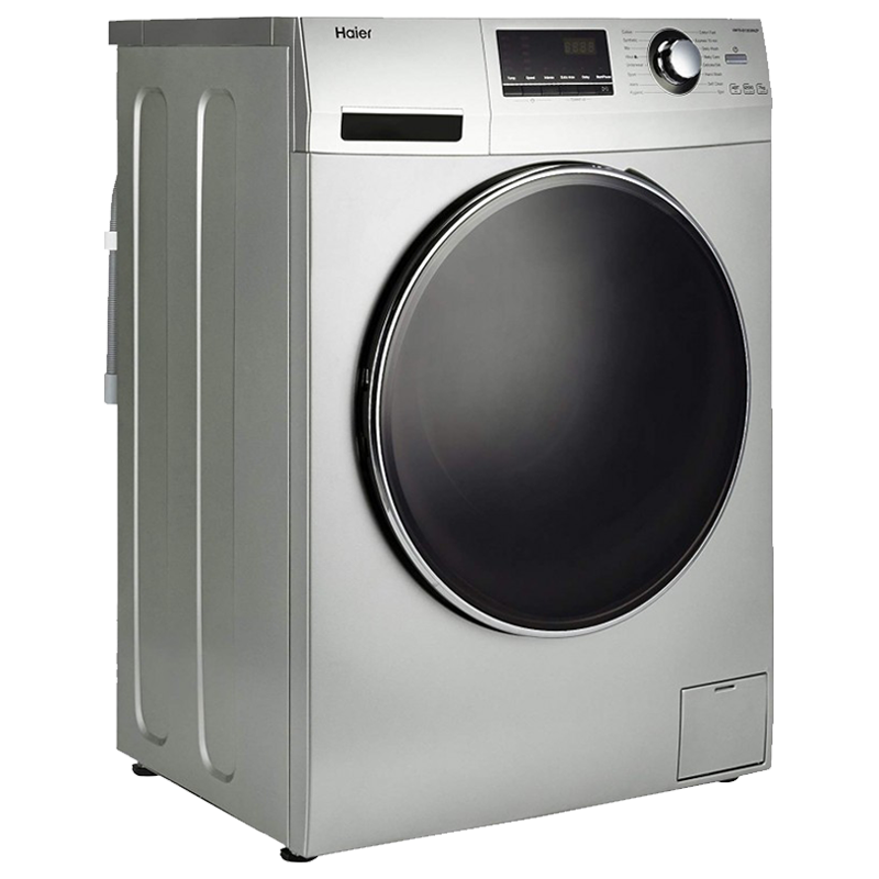 Haier 8 kg Fully Automatic Front Loading Washing Machine (HW80-IM12826TNZP, Titanium Grey)_1