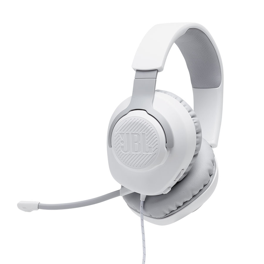 JBL Quantum 100 JBLQUANTUM100WHT Over-Ear Wired Gaming Headphone with Mic (JBL Quantum Sound Signature, White)_1