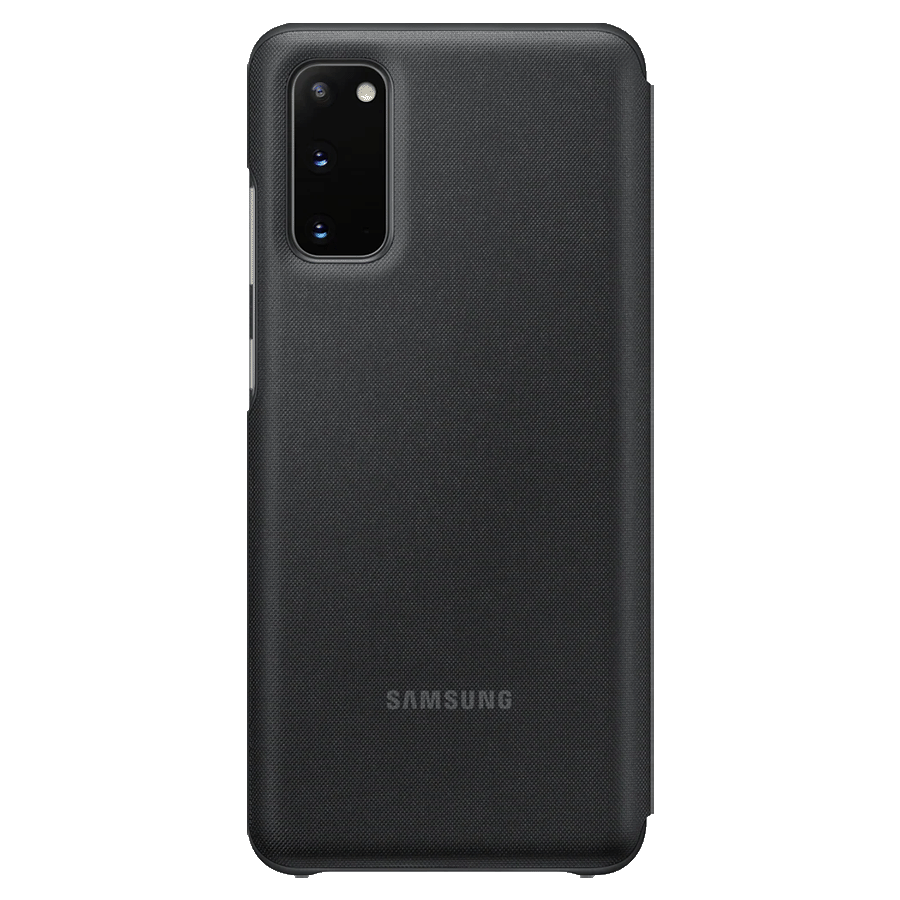 

Samsung Galaxy S20 LED View Polycarbonate Flip Case Cover (EF-NG980PBEGIN, Black), No color