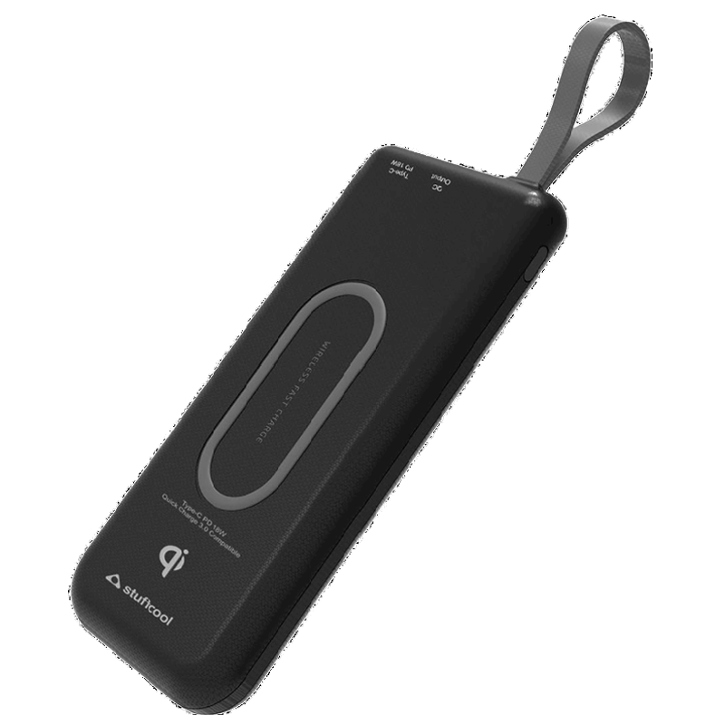 

Stuffcool 10000 mAh Wireless Powerbank (WB110, Black), No color