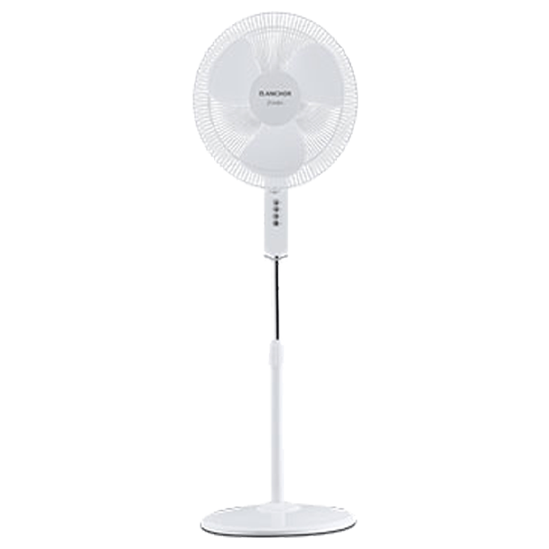 

Anchor Pronto 40cm Sweep 3 Blade Pedestal Fan (Thermal Overload Protector, White), No color