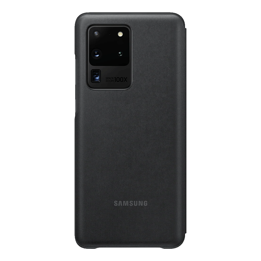

Samsung Galaxy S20 Ultra LED View Polycarbonate Flip Case Cover (EF-NG988PBEGIN, Black), No color