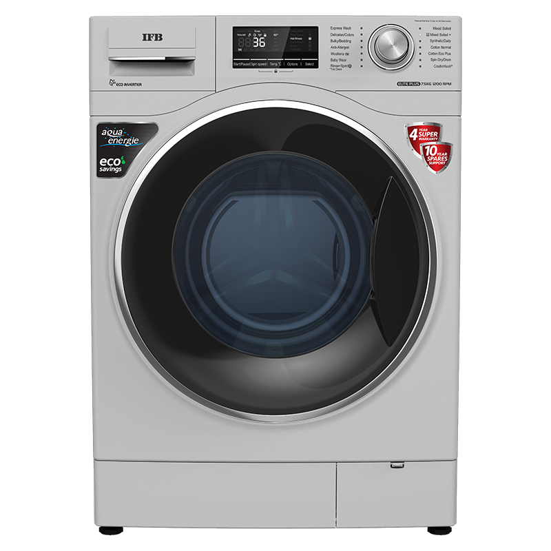 IFB 7.5 Kg Fully Automatic Front Loading Washing Machine (Elite Plus SX ID, Silver)_1
