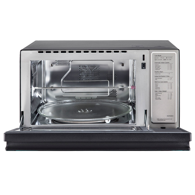 LG 32 Litres Convection Microwave Oven (Charcoal Lightning Heater, MJEN326UH, Black)_3