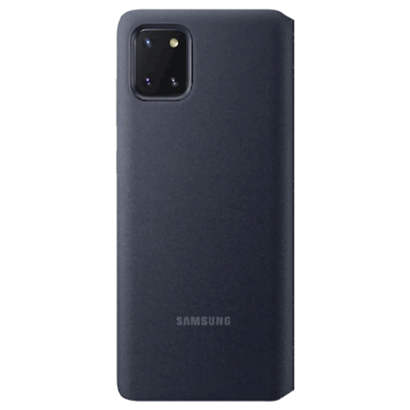 Samsung Galaxy Note 10 Lite S View Carbon Fiber Smartphone Wallet Cover (EF-EN770PBEG, Black)_1