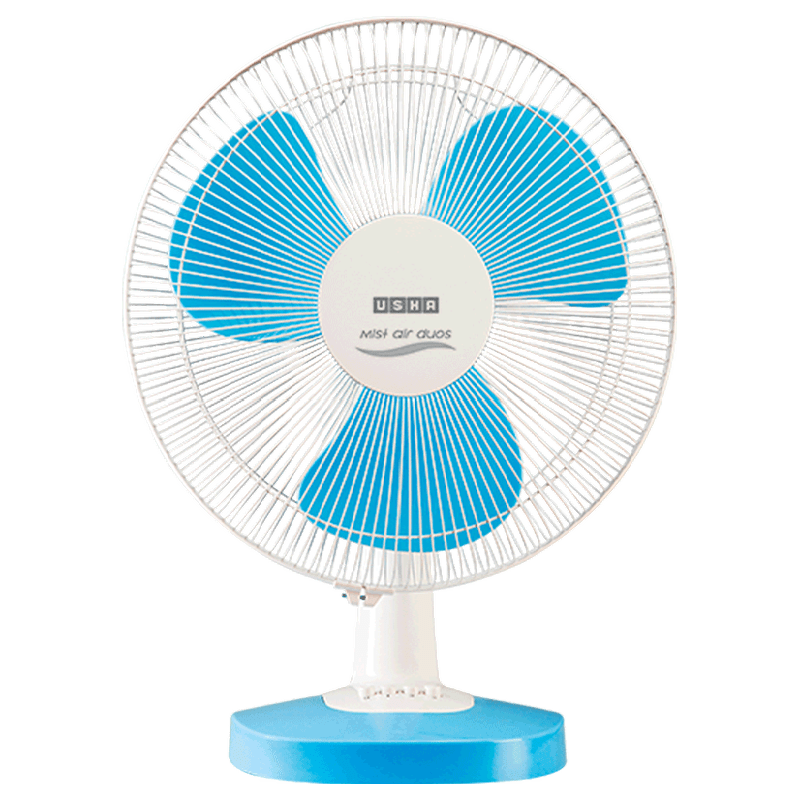 Usha Table Fan (Mist Air Duos, Blue)_1