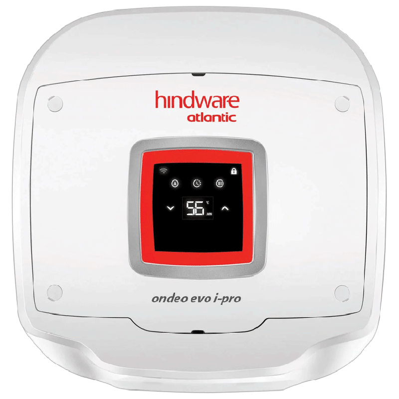 

Hindware Atlantic Ondeo Evo I-Pro 25 Litres 5 Star Storage Water Geyser (2500 Watts, SWH 25A-2D-I, White), No color