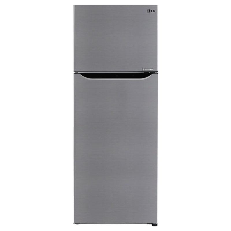 LG 284 Litres 2 Star Frost Free Inverter Double Door Refrigerator (Door Cooling+, GL-T302SPZY.APZZEB, Shiny Steel)_1