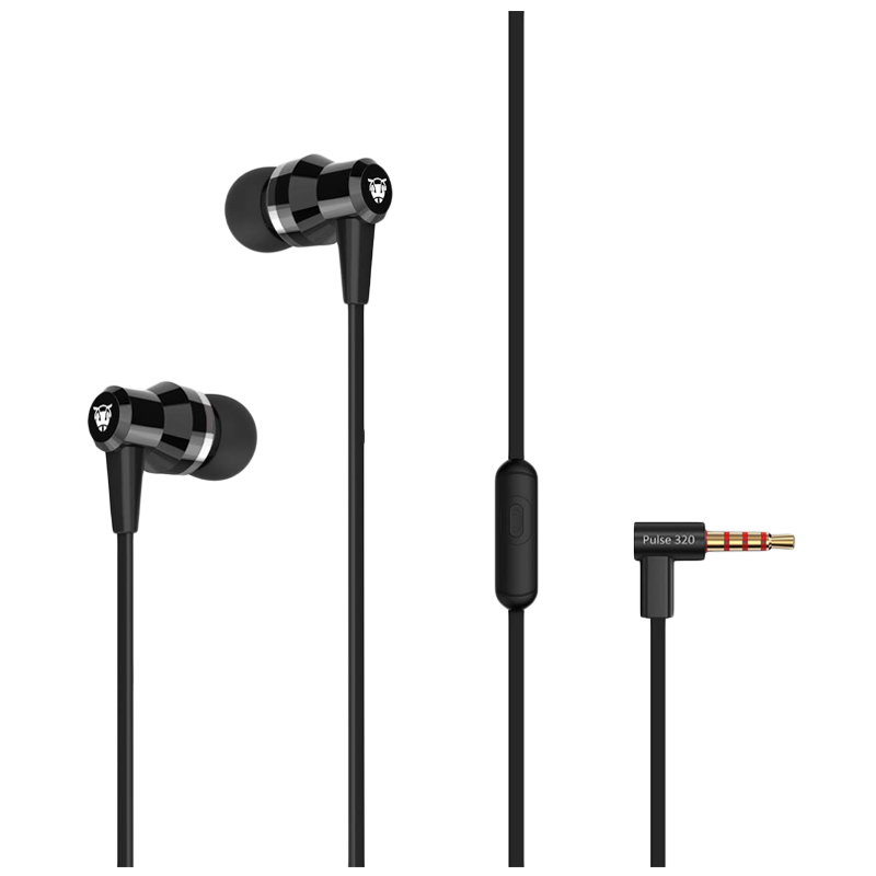 

Ant Audio In-Ear Wired Earphones with Mic (Pulse 320, Black), No color