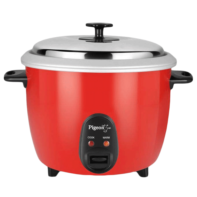 Pigeon 1.8 Litres Electric Rice Cooker (Removable Inner Pot, SDX, Red)_1