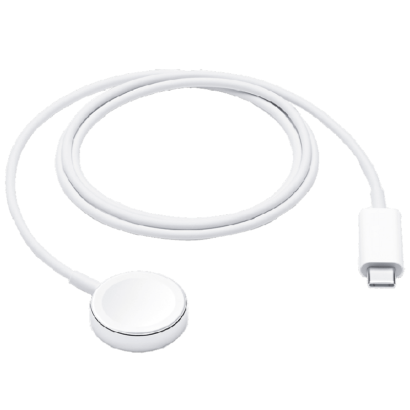 Apple 1 Meter USB 3.0 (Type-C) to Lightning Power/Charging Magnetic USB Cable (For Apple Watch, MX2H2ZM/A, White)_1