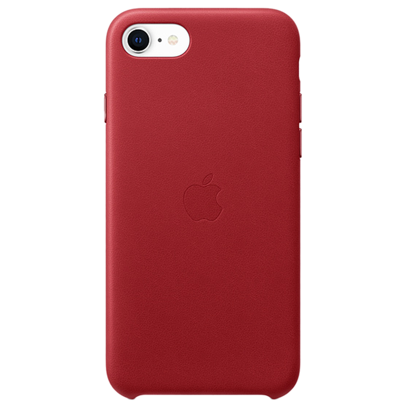 

Apple iPhone SE Leather Back Case Cover (MXYL2ZM/A, Product Red), No color