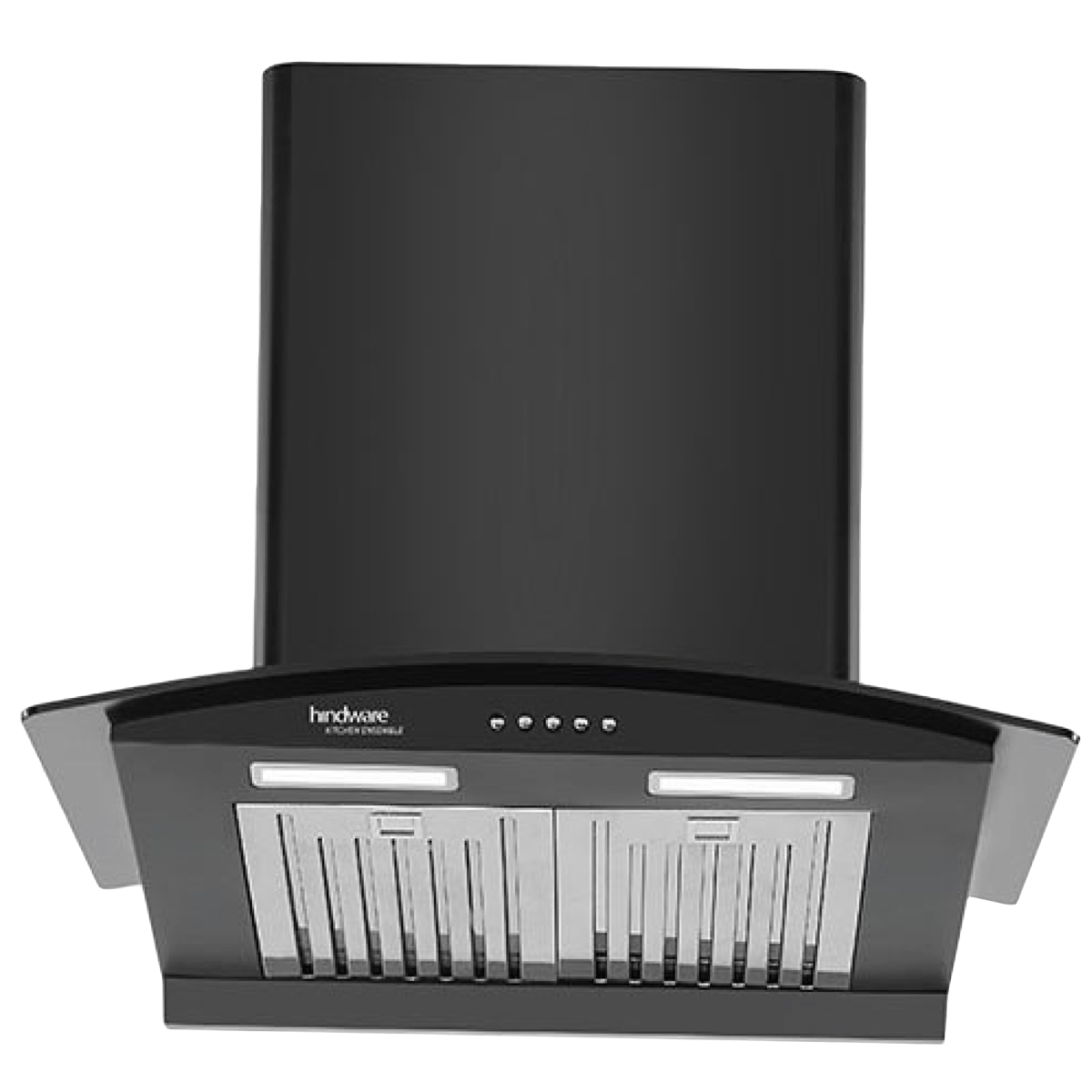 

Hindware 1100 m³/hr 60cm Wall Mount Chimney (Auto Clean, Victoria 60, Black), No color