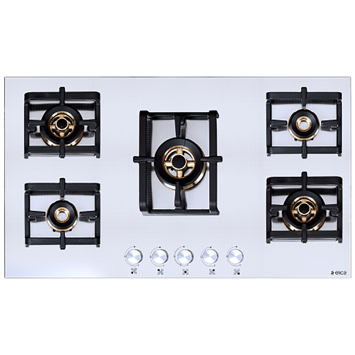Elica Inox Pro FB MFC 5B 90 MT FFD 5 Burner Stainless Steel Built-in Gas Hob (Automatic Ignition, 3026, Steel)_1