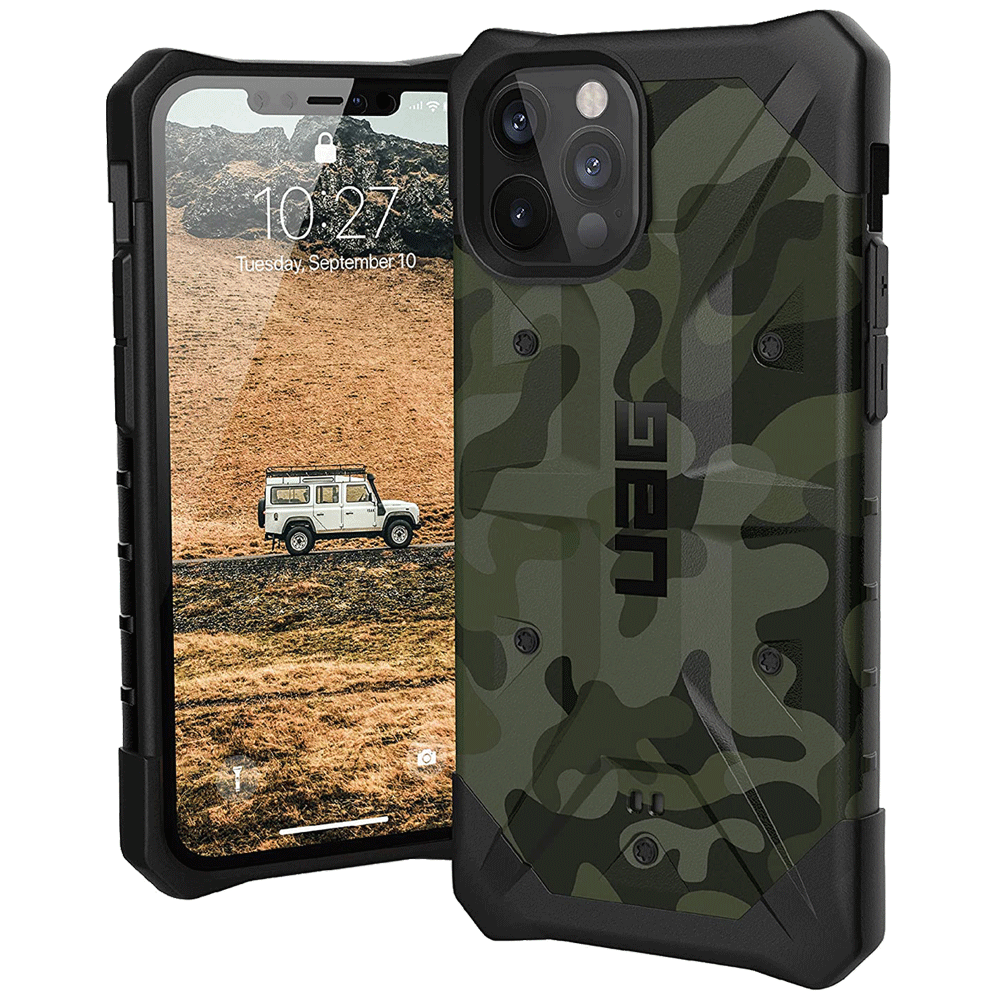 

UAG Pathfinder SE TPU Back Case For iPhone 12 and iPhone 12 Pro (Anti-Slip Grip, X0018RE6J3, Forest Camo), No color