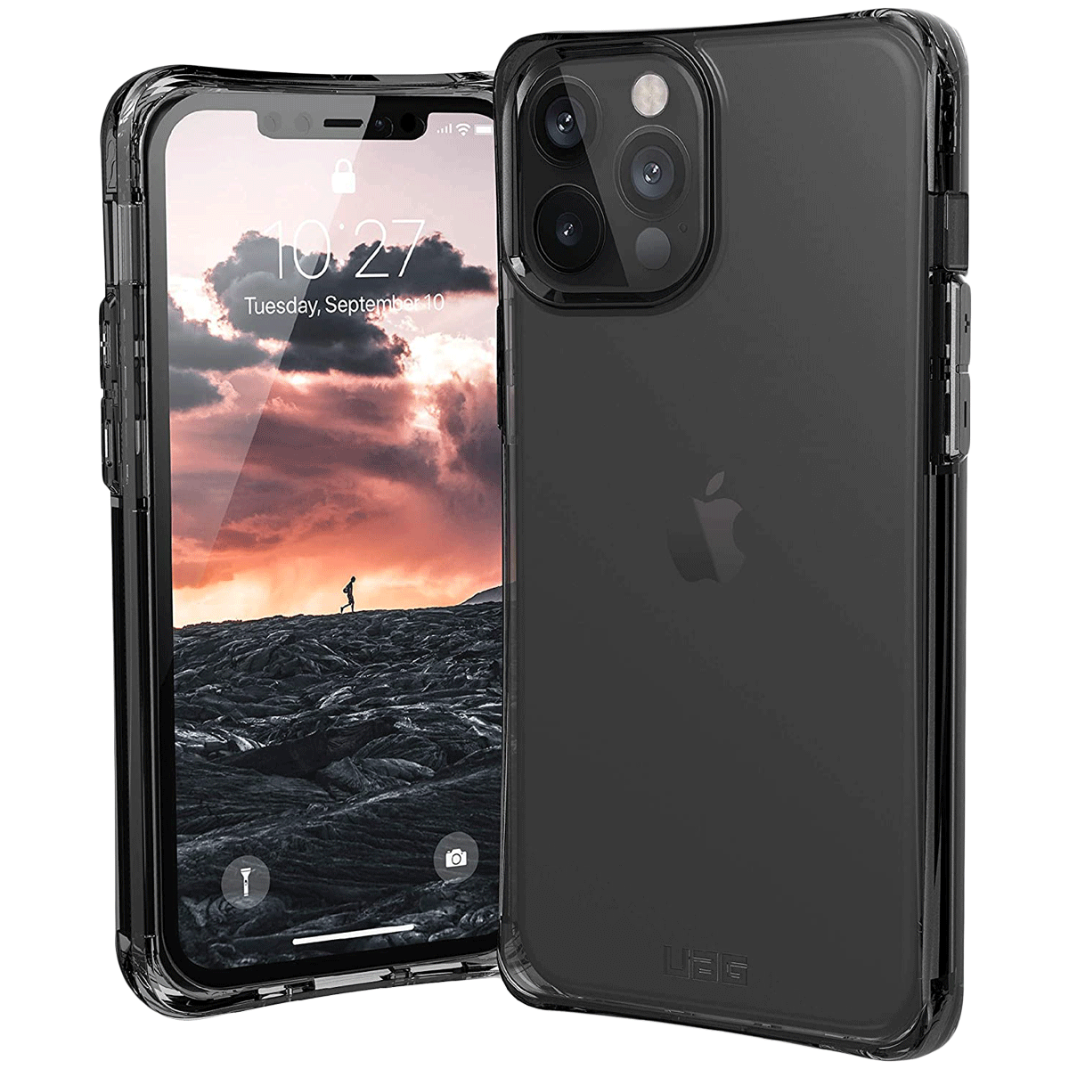 

UAG Plyo TPU Back Case For iPhone 12 Pro Max (Anti-Slip Grip, X0018RE6M5, Ice), No color