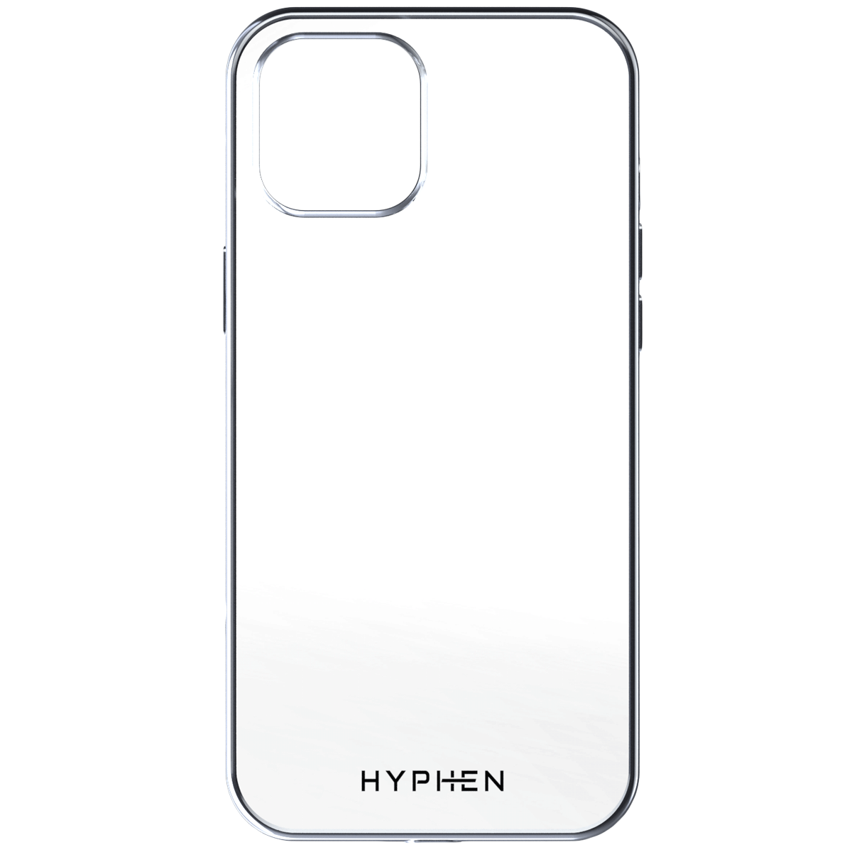 Hyphen Frame TPU Back Case For iPhone 12 Pro Max (Compact, Flexible and Slim Design, HPC-FXII679002, Silver)_4