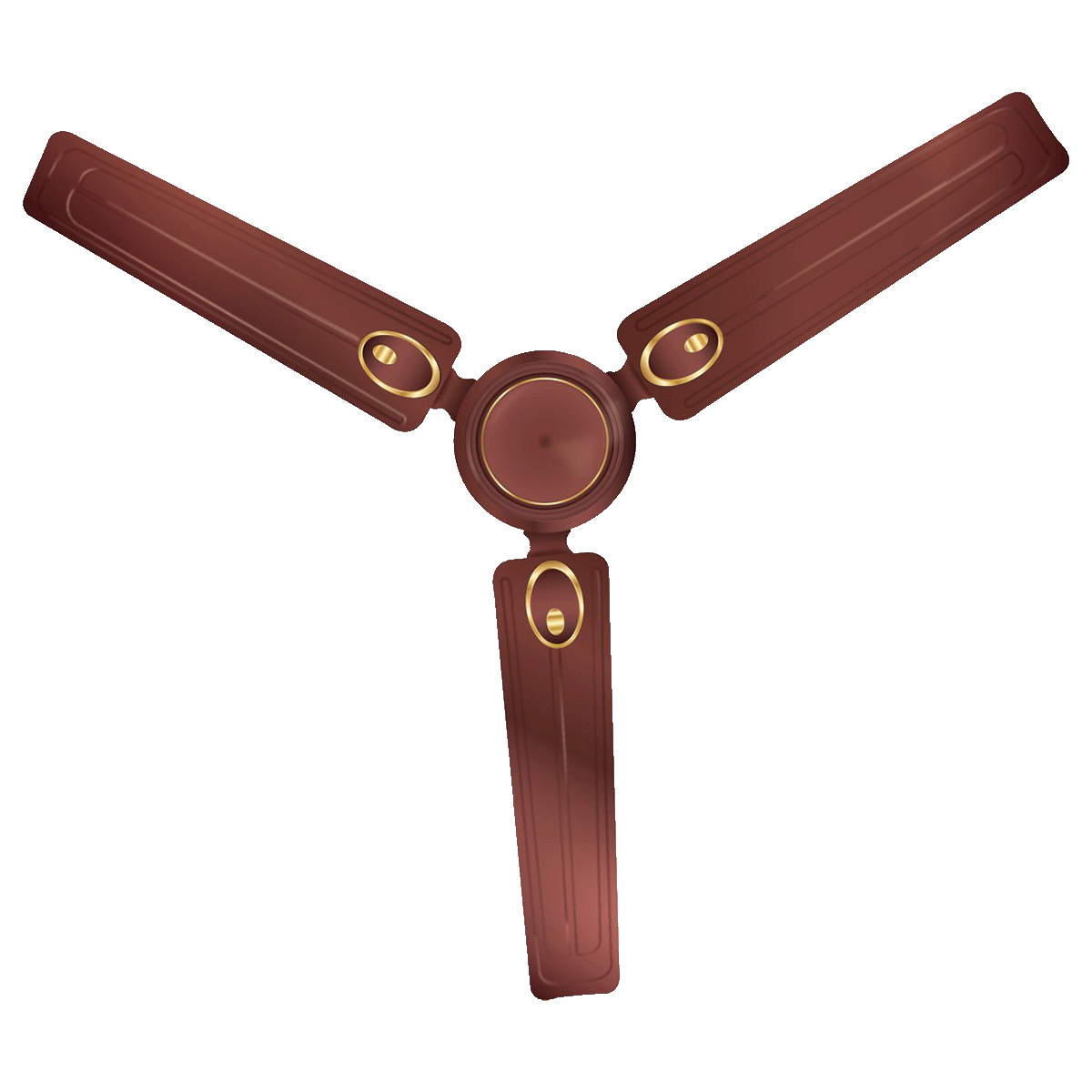 

Lifelong 120cm Sweep 3 Blades Ceiling Fan (Efficient Copper Motor, LLCF303, Brown), No color