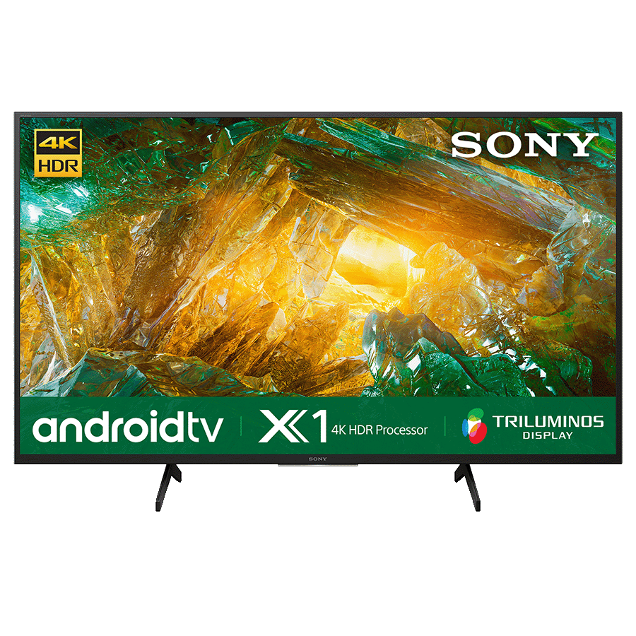 

Sony X80H 108cm (43 Inch) 4K Ultra HD LED Android Smart TV (Triluminos Display, KD-43X8000H, Black), No color