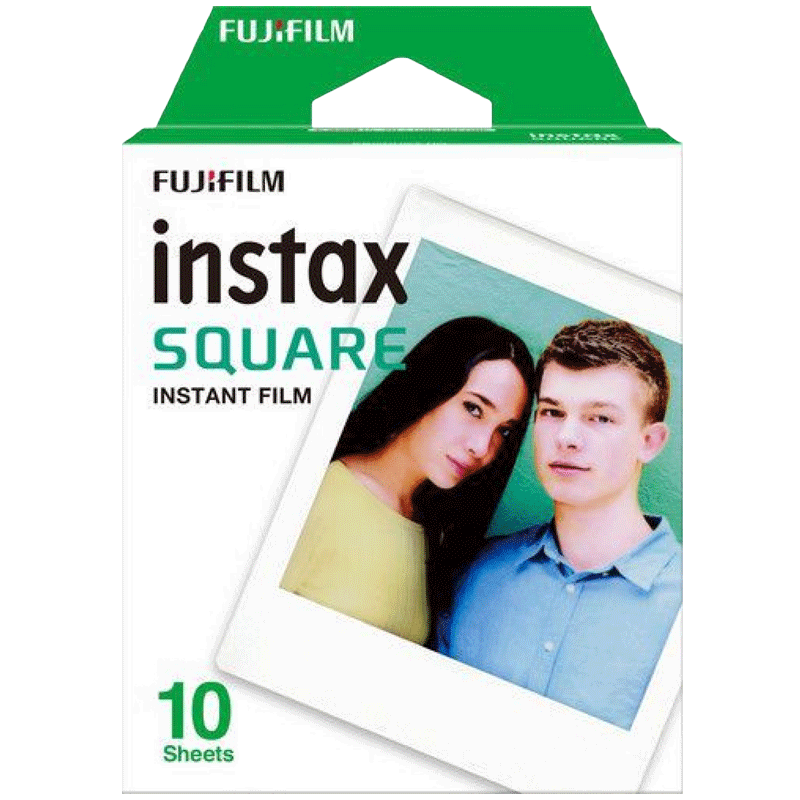 Fujifilm Instax Square Film Sheet (86 x 72 mm) Gloss Paper (10 Shots, 450gsm, 16549278, White)_1