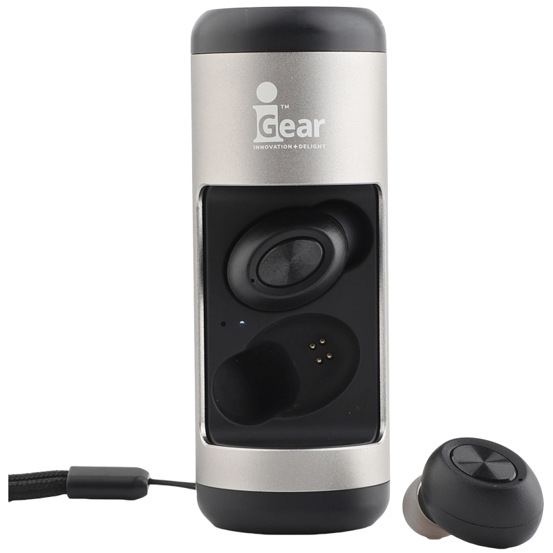iGear TwinBod 2.0 3 Watt Google Assistance and Siri Smart Speaker (Twin Function Earbuds + Speaker, iG-1032, Silver)_1