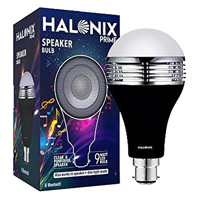 Halonix 9W LED Bluetooth Speaker Bulb (F5MNK4W0030580000, White)_1
