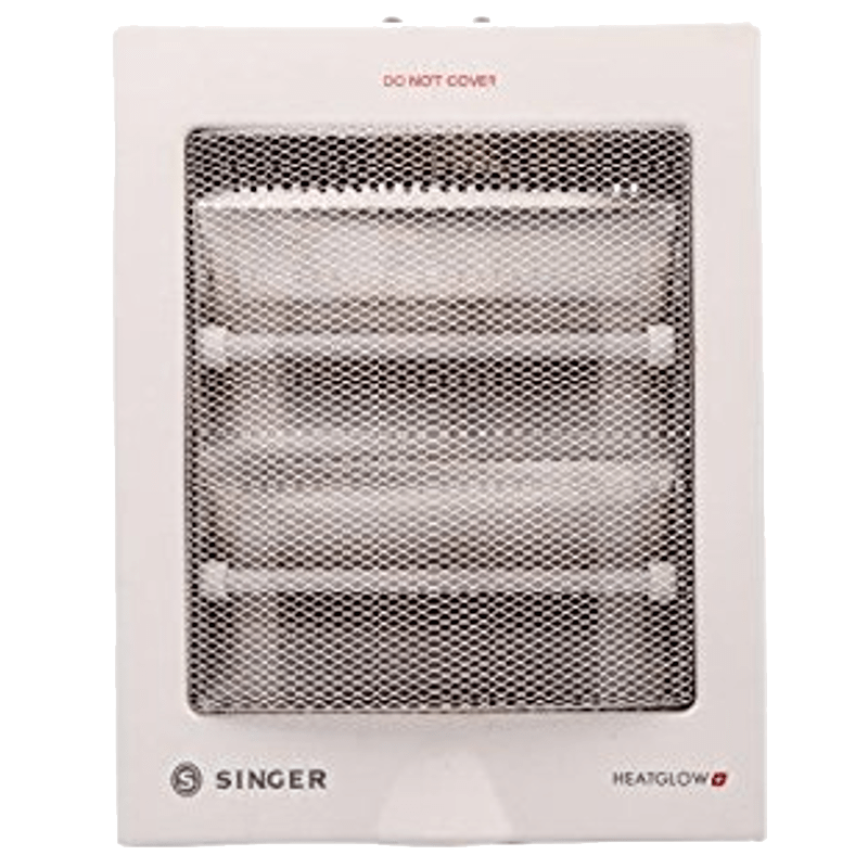 

SINGER Heat Glow Plus 800 Watt Quartz Room Heater (White)