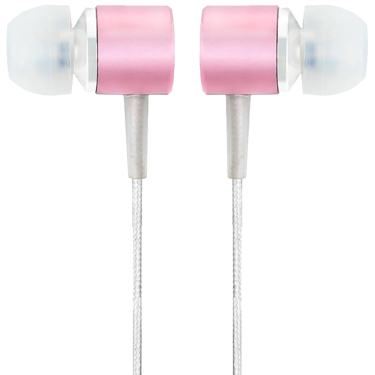 Crossloop Daily Fashion Series CSLE103 In-Ear Wired Earphone with Mic (Blocks Ambient Noise, White/Pink)_1