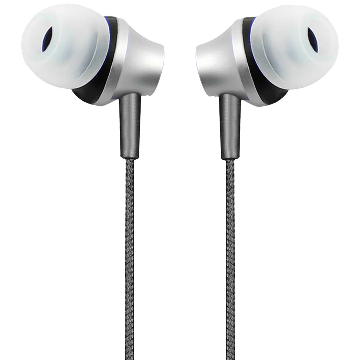 Crossloop Daily Fashion CSLE105 Series In-Ear Wired Earphone with Mic (Blocks Ambient Noise, Silver)_1