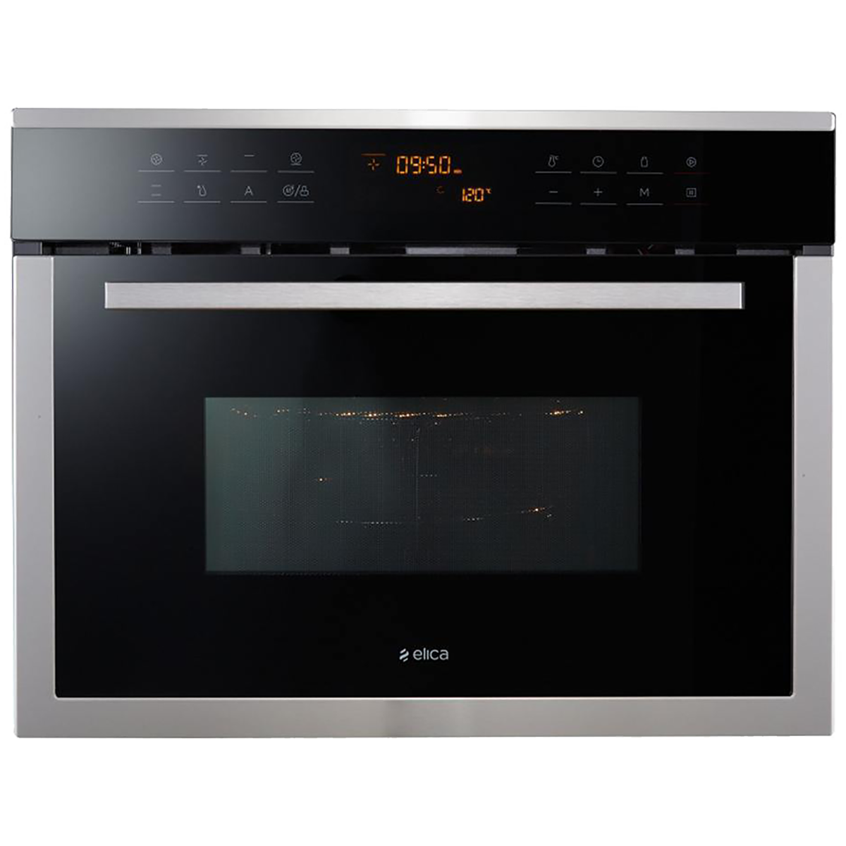 Elica EPBI 390 Compact 39 Litres Built-in Convection Oven (Stainless Steel + Glass Finish, Black)_1