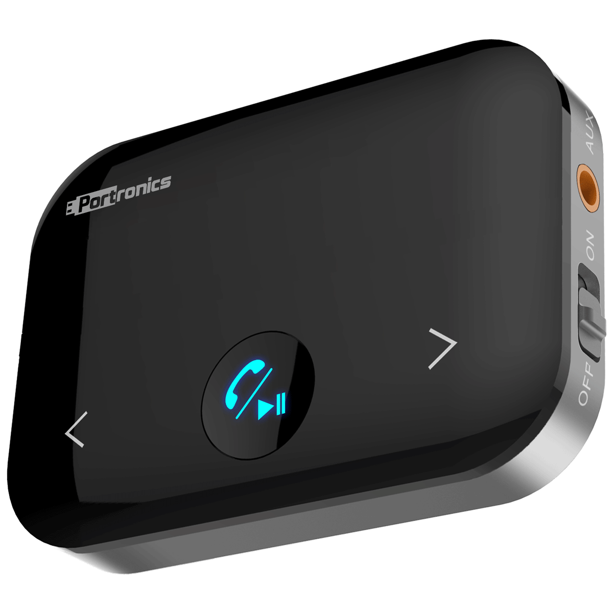Portronics - portronics Auto 14 Wireless 2-in-1 Audio Adaptor (One Button Control, POR-1153, Black)