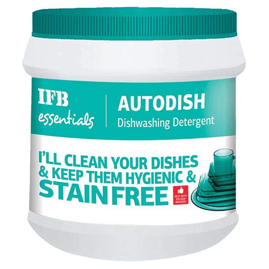 

IFB Essentials Detergent Powder For Dishwasher (1 Kg, Auto dish Detergen, White), No color