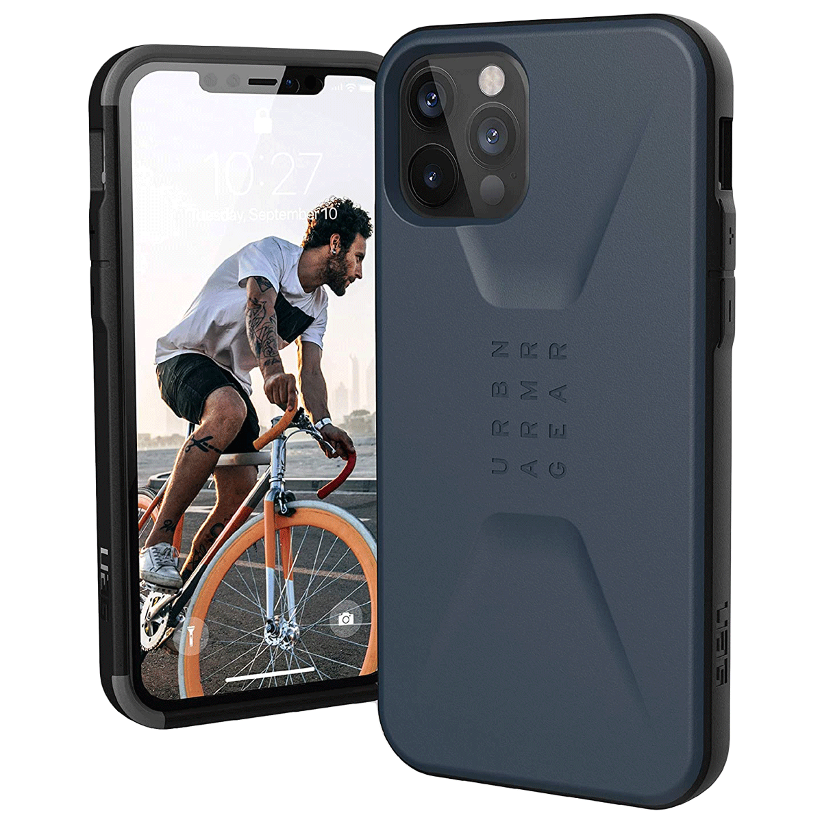 

UAG Civilian TPU Back Case For iPhone 12 and iPhone 12 Pro (Compact and Flexible, X0018RE6I9, Mallard), No color