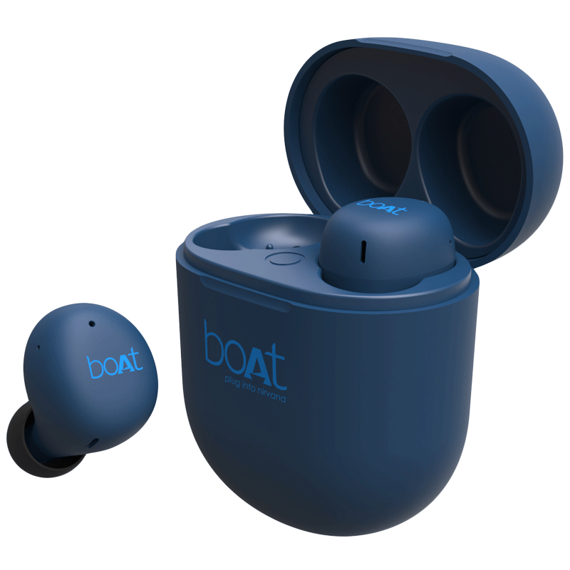 Boat Airdopes In-Ear Truly Wireless Earbuds with Mic (Bluetooth 5.0, 383, Blue)_1