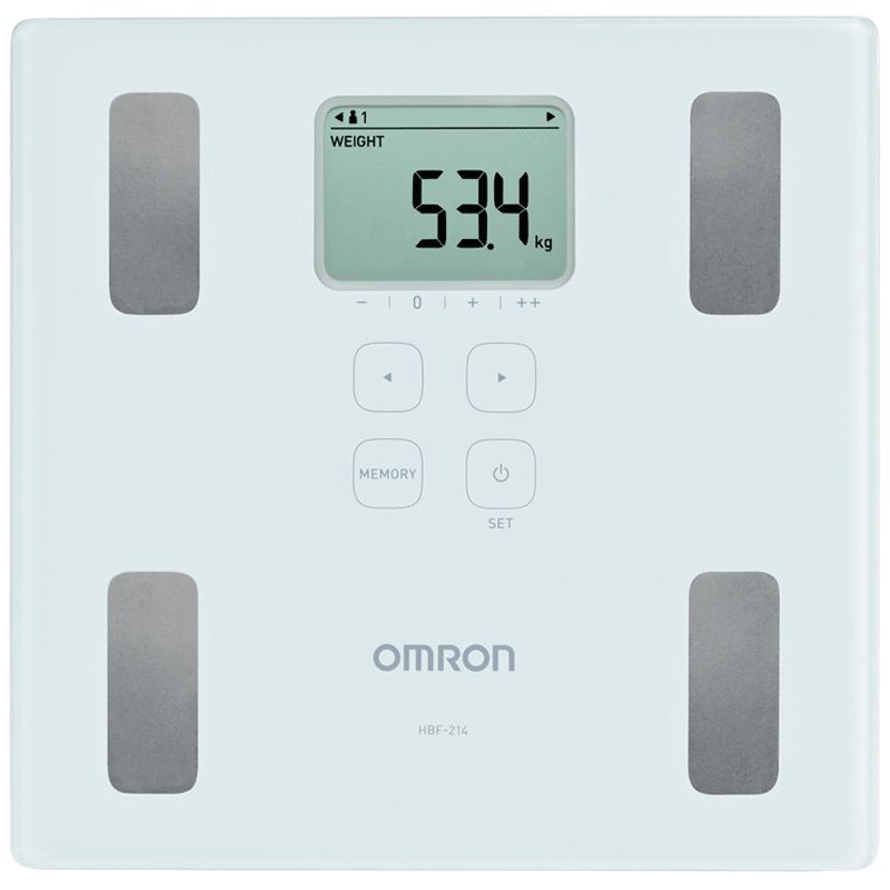 Omron Digital Body Composition Monitor (Body Mass Index, HBF 214, White)_1