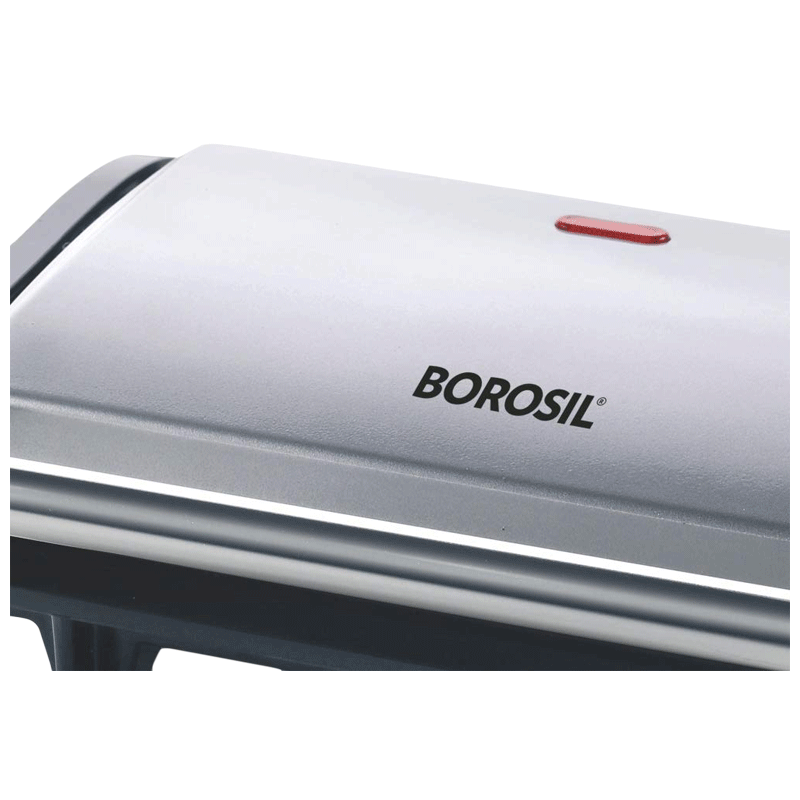 Borosil Prime 700 Watts 2 Slice Automatic Grill Sandwich Maker (Automatic Temperature Control, BGRILLPS11, Silver)_4