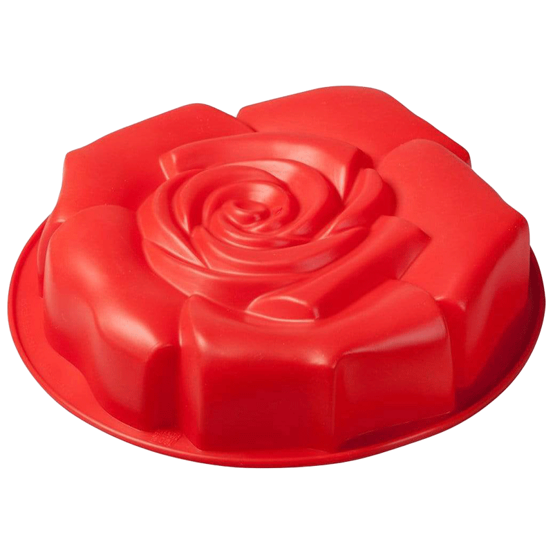 Wonderchef Pavoni Rose Mould for Microwave and Refrigerator (Non-toxic, 63152918, Red)_1