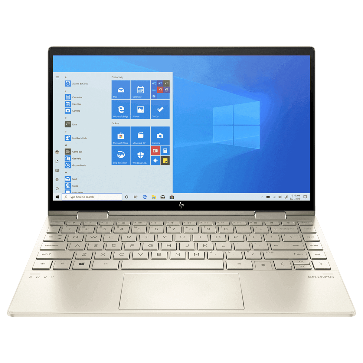 HP ENVY x360 Convertible 13-bd0063TU (2W3W5PA#ACJ) Core i7 11th Gen Windows 10 Home 2-in-1 Laptop (16GB RAM, 512GB SSD, Intel Iris Xe Graphics, MS Office, 33.8cm, Pale Gold)_1