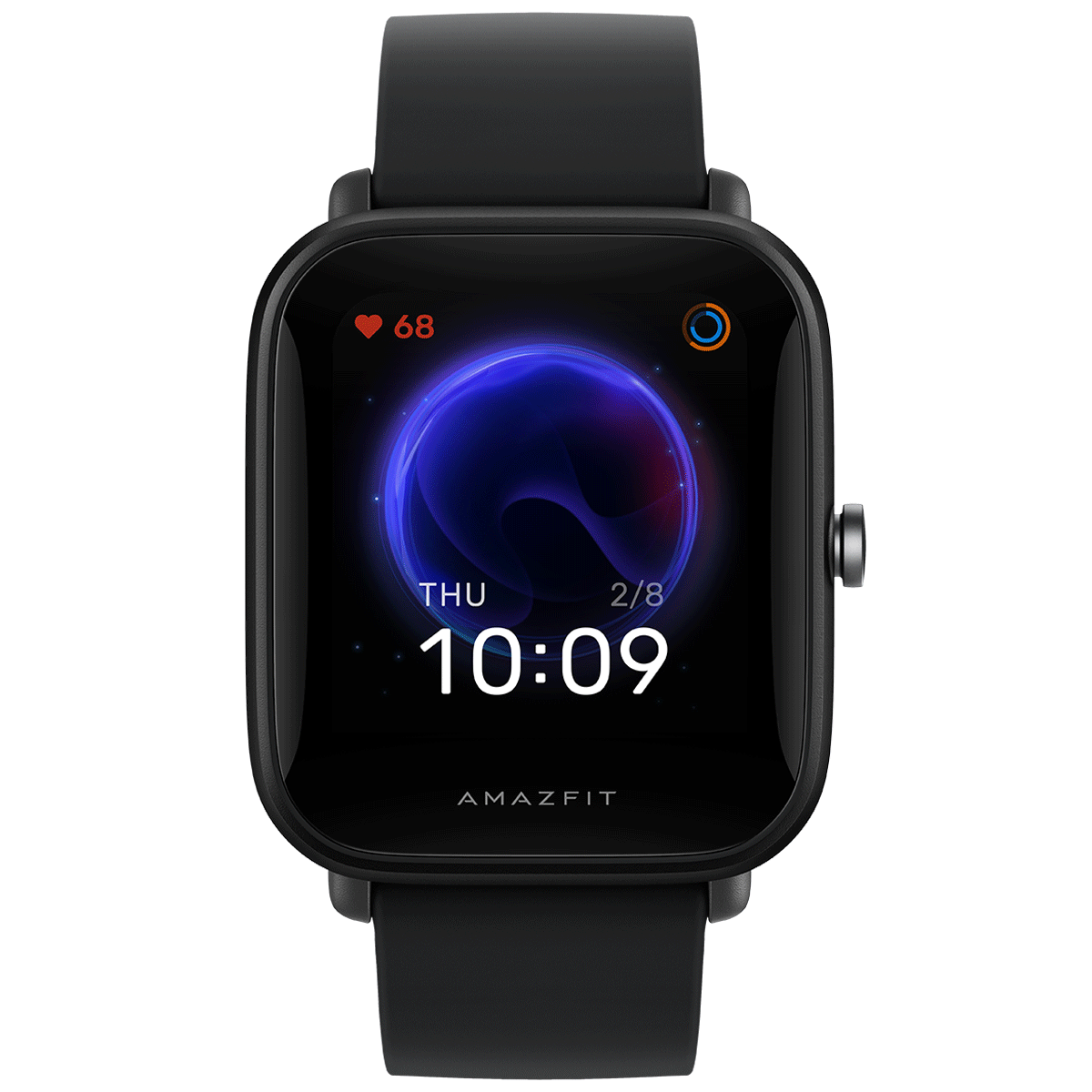 amazfit - amazfit Bip U Smart Watch (GPS) (Large Color Screen, A2017, Black, Silicon Rubber)