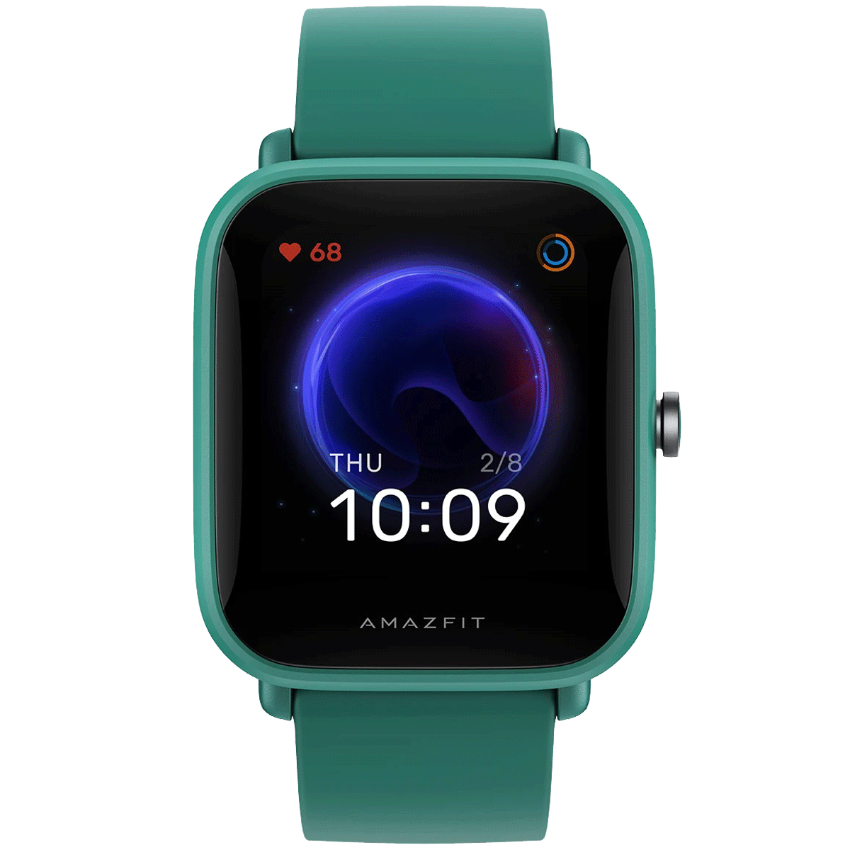 amazfit - amazfit Bip U Smart Watch (GPS) (Large Color Screen, A2017, Black/Green, Silicon Rubber)