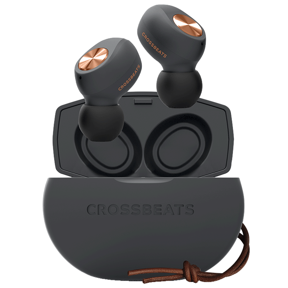 Crossbeats Pebble CB-PEBBLE-GRY In-Ear Truly Wireless Earbuds with Mic (Bluetooth, Smart Auto Pairing, Grey)_1