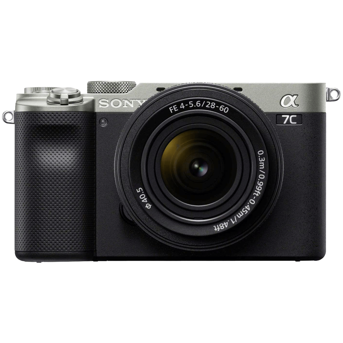 

Sony Alpha 7C 24.2MP Mirrorless Camera (28-60mm Lens, Full-Frame Sensor, ILCE-7CL, Silver), No color