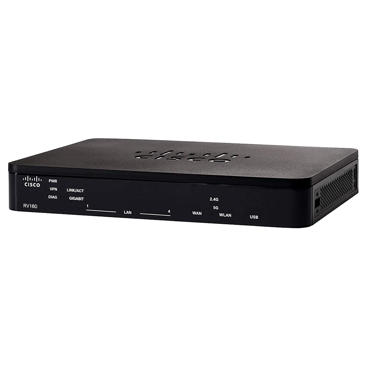 

Cisco VPN Router (4 LAN Ports, Dual-core CPU for Fast Performance, RV160, Black), No color