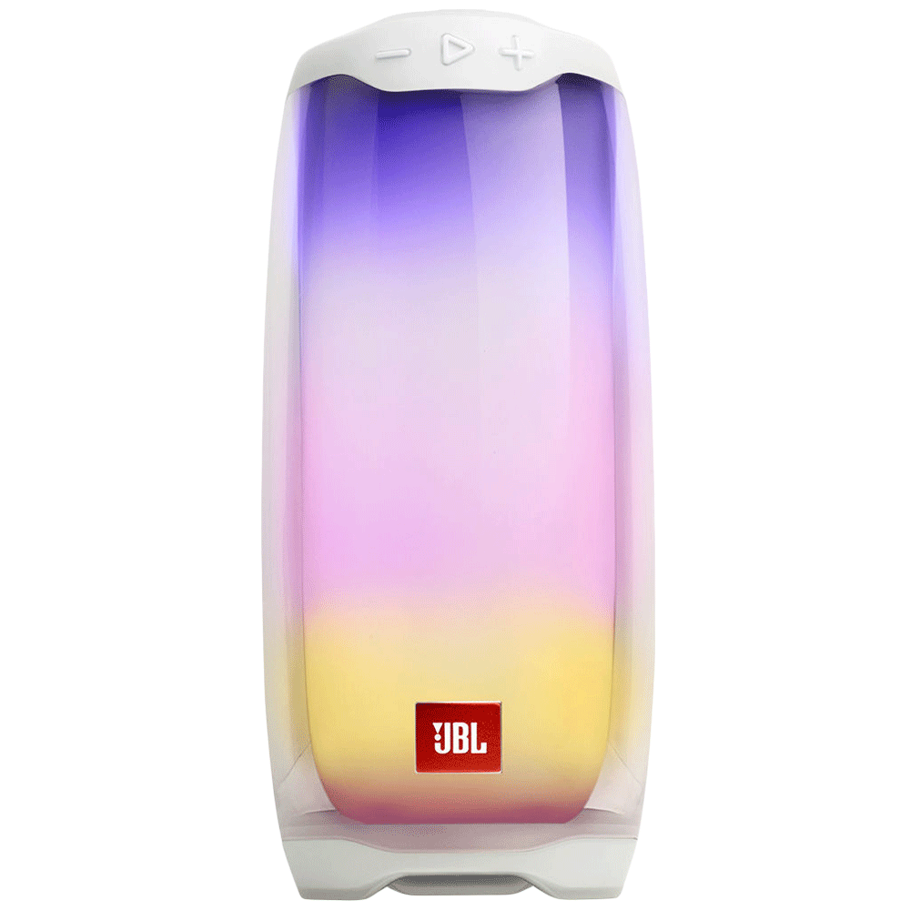 JBL Pulse 4 20 Watts Portable Bluetooth Speaker (360 Degree LED Lightshow, JBLPULSE4WHT, White)_1