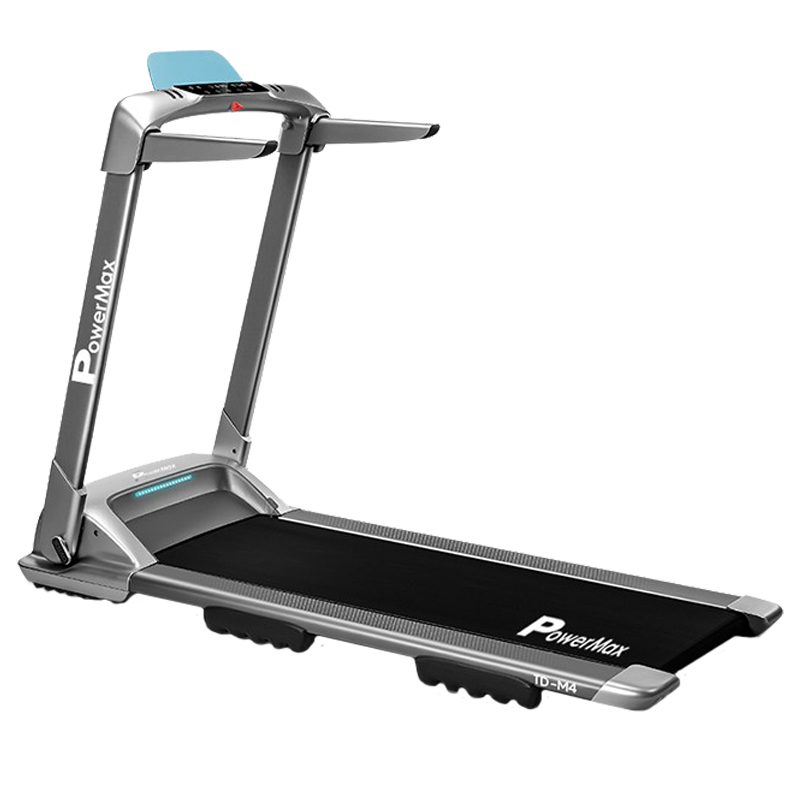 PowerMax UrbanTrek 4 HP Foldable Motorized Treadmill (Heart Rate Sensor, TD-M4, Grey/Black)_1