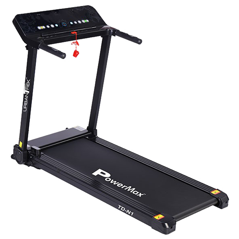 PowerMax UrbanTrek 3 HP Foldable Motorized Treadmill (Heart Rate Sensor, TD-N1, Black)_1