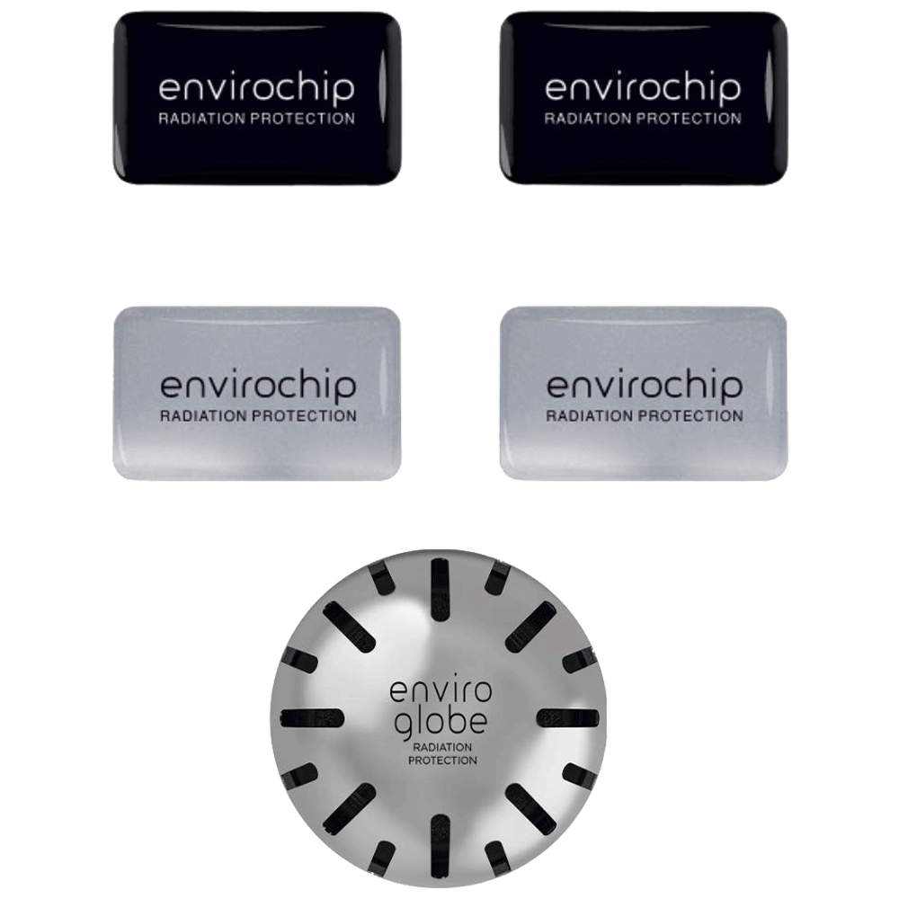 

Environics Anti Radiation Chip & Ball Combo Pack of 5 (121CGFP, Black/Silver), No color