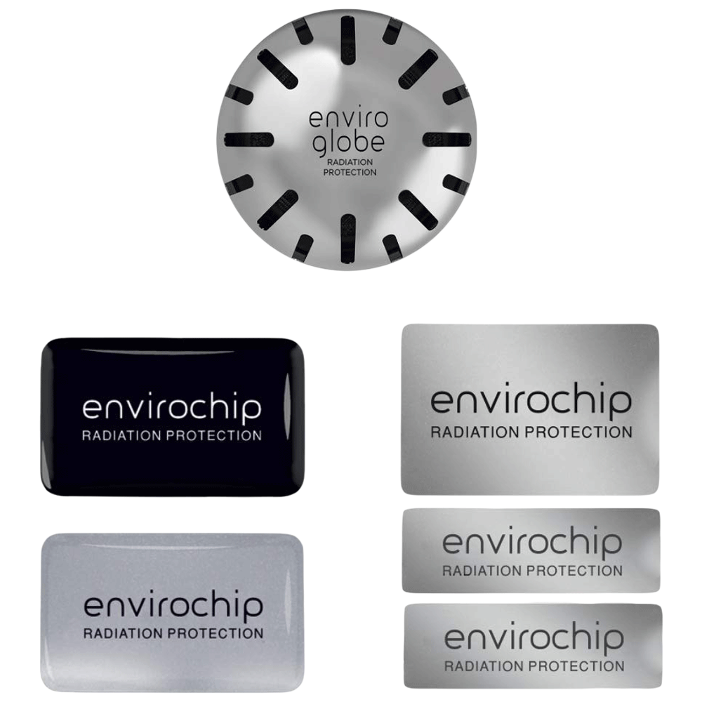 

Environics Anti Radiation Chip & Ball Combo Pack of 4 (123CMST, Black/Silver), No color